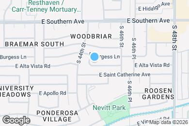 Map image of the property - 4434 E Alta Vista Rd