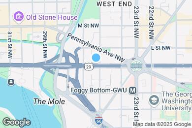 Map image of the property - 2501 K St NW