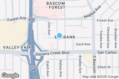 Map image of the property - 2490 Bailey Ave