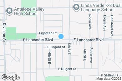 Map image of the property - 444 E Lancaster Blvd