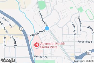 Map image of the property - 1185 Foothill Blvd