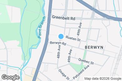 Map image of the property - 4800 Berwyn Rd