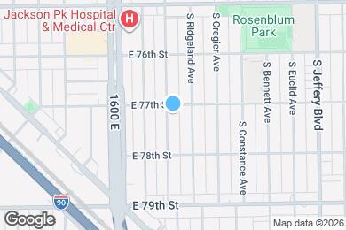 Map image of the property - 7711 S East End Ave