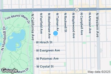 Map image of the property - 1418 N Talman Ave