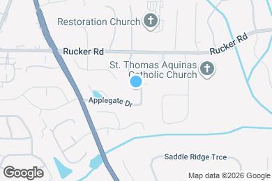 Map image of the property - 1025 Applegate Dr