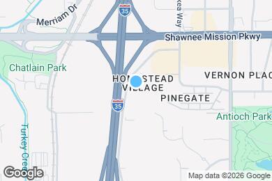 Map image of the property - Furnished Studio-Kansas City - Shawnee Mission