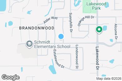 Map image of the property - 1302 Brandonwood Dr