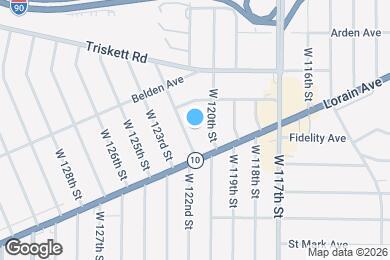 Map image of the property - 3341 W 122 St Apartments