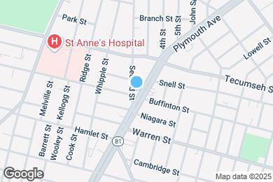 Map image of the property - 875 Plymouth Ave