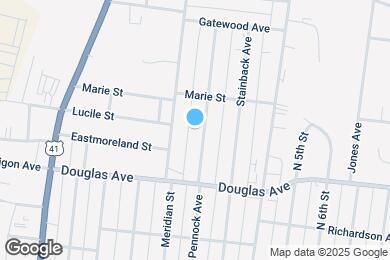 Map image of the property - 1326 Pennock Ave