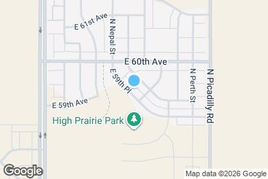 Map image of the property - 21343 E 59th Pl