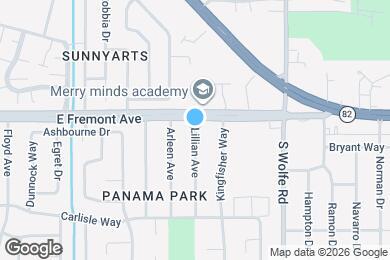 Map image of the property - 1307 Lillian Ave