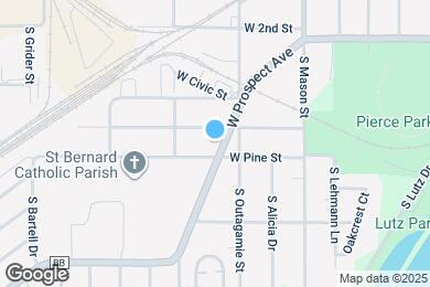 Map image of the property - 1436 W Prospect Ave