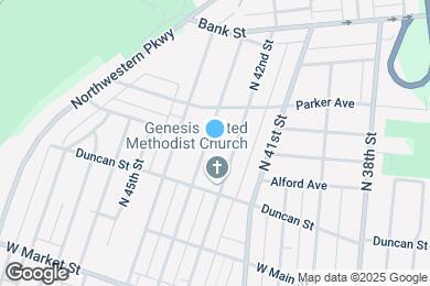 Map image of the property - 323 N 43rd St