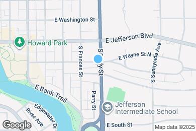 Map image of the property - 1032 E Wayne St