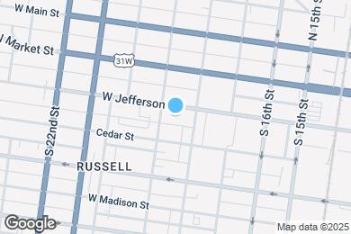 Map image of the property - 1816 W Jefferson St