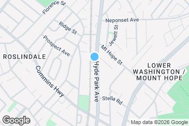 Map image of the property - 391 Hyde Park Ave
