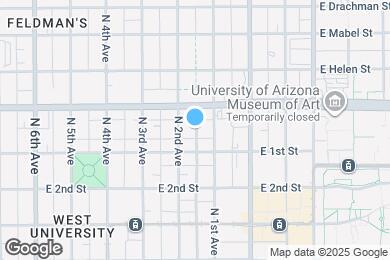 Map image of the property - 1049 N Jacobus Ave