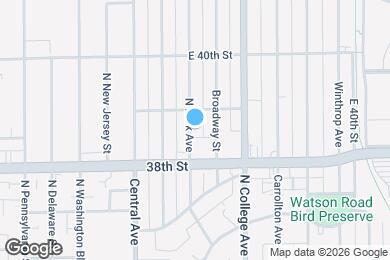 Map image of the property - 3843 N Park Ave