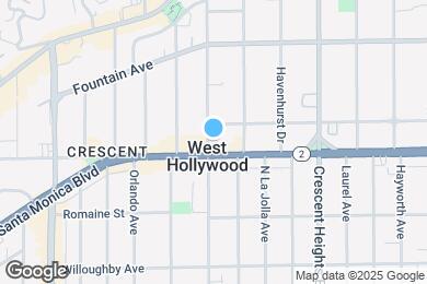 Map image of the property - 1110 N Sweetzer Ave