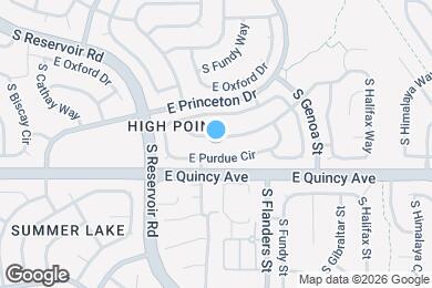 Map image of the property - 19496 E Purdue Pl