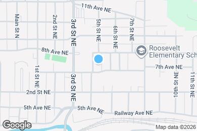 Map image of the property - 719 5th St NE