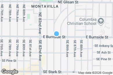 Map image of the property - 8428 E Burnside St