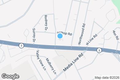 Map image of the property - 1 Radnor Dr
