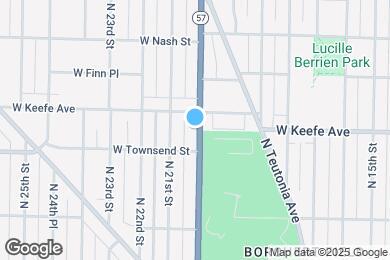 Map image of the property - 3429 N 20th St