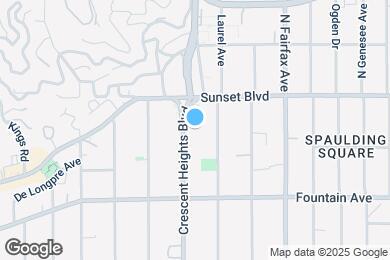 Map image of the property - 1424 N Crescent Heights Blvd