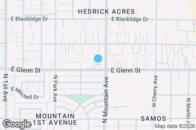 Map image of the property - 1295 E Glenn St