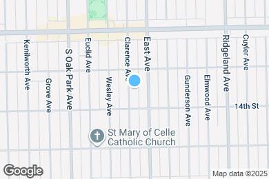 Map image of the property - 1325 Clarence Ave