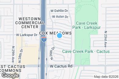 Map image of the property - 2602 W Columbine Dr