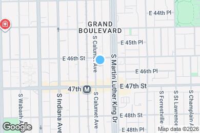 Map image of the property - 4617 S Calumet Ave