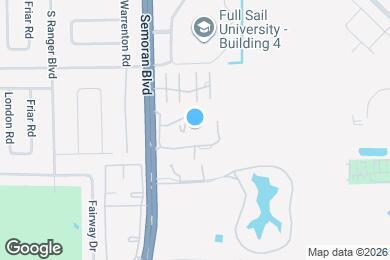 Map image of the property - Winter Park Woods Apartments