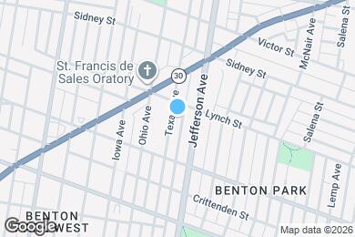 Map image of the property - 2818 Texas Ave