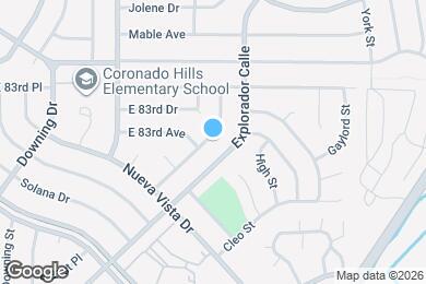 Map image of the property - 1920 E 81st Pl