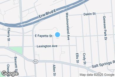 Map image of the property - 1918 E Fayette St