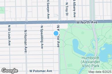 Map image of the property - 1500 N Kedzie Ave