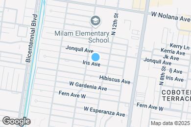Map image of the property - 1320 E Iris Ave