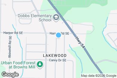 Map image of the property - 2126 Jernigan Dr SE