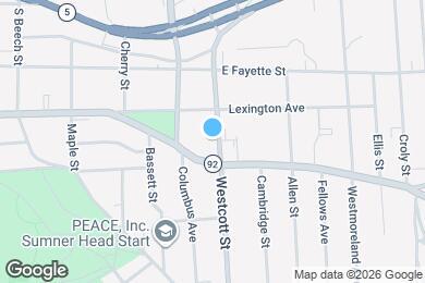 Map image of the property - 216 Westcott Co-Living