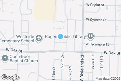 Map image of the property - 2013 W Sycamore St