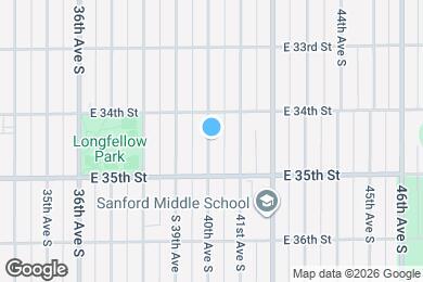 Map image of the property - 3423 40th Ave S
