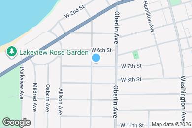 Map image of the property - 1234 W 7th St