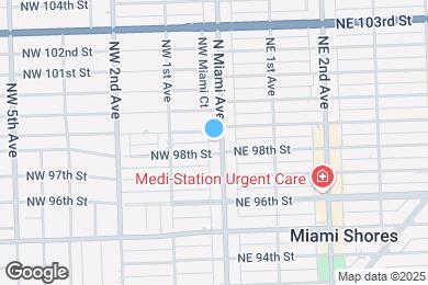 Map image of the property - 9816 N Miami Ave