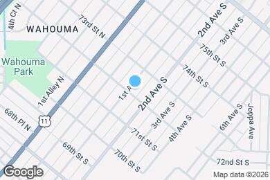 Map image of the property - 7203 1st Ave S