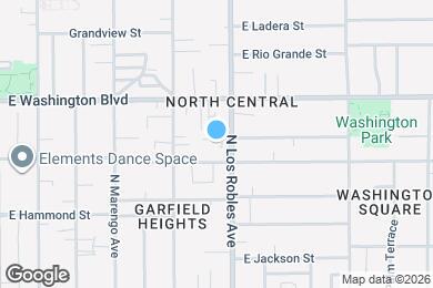 Map image of the property - 1255 N Los Robles Ave