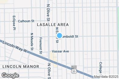 Map image of the property - 1142 N Elmer St
