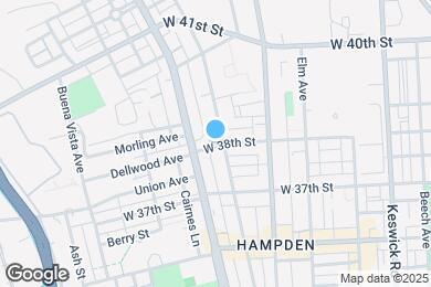 Map image of the property - 1104 W 38th St